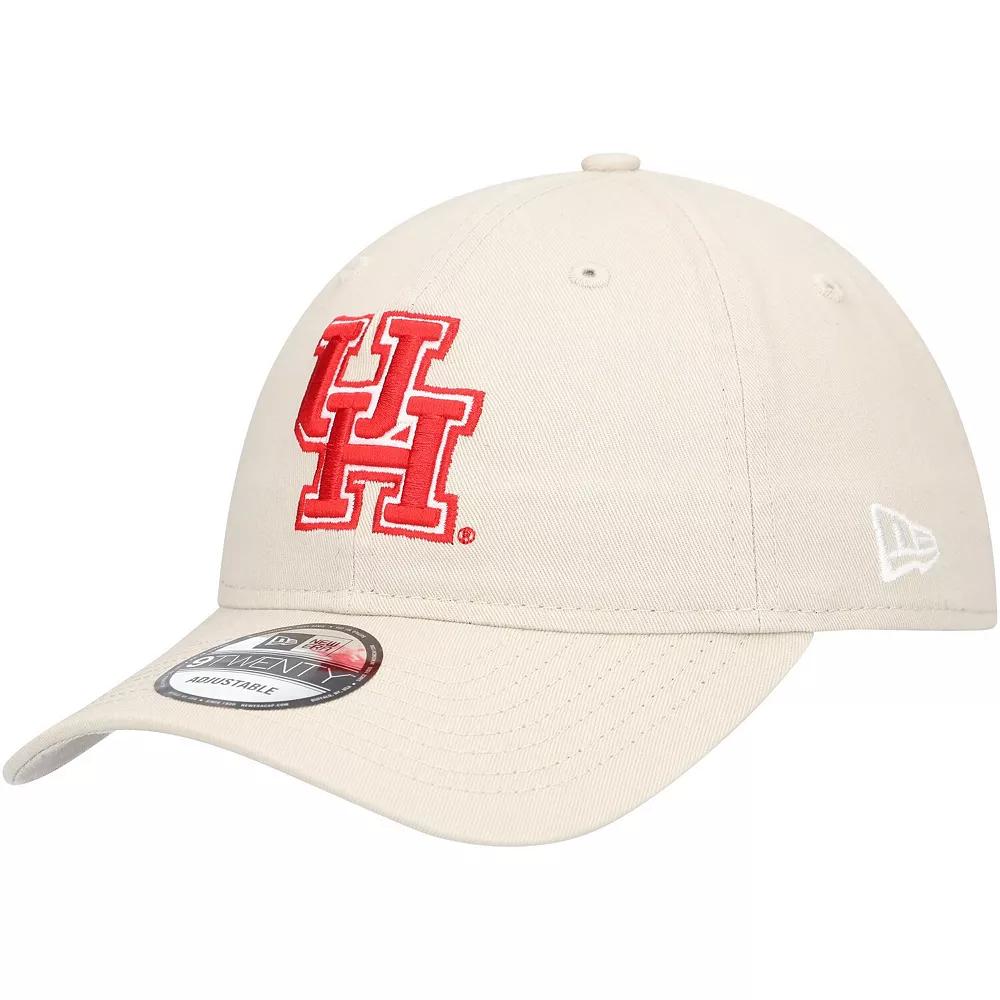 Men's New Era Cream Houston Cougars Team 9TWENTY Adjustable Hat, Hou Beige Product Image