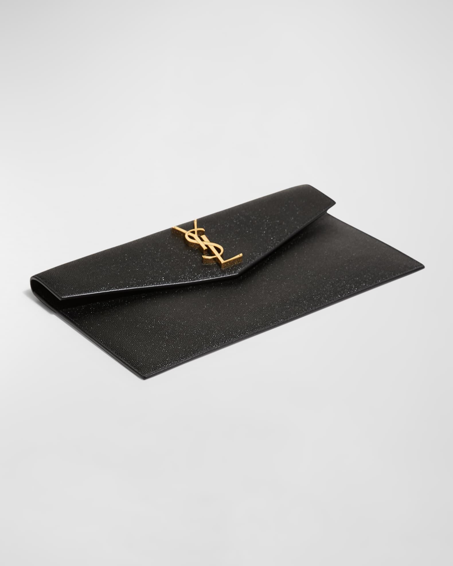 Uptown YSL Pouch in Grained Leather Product Image