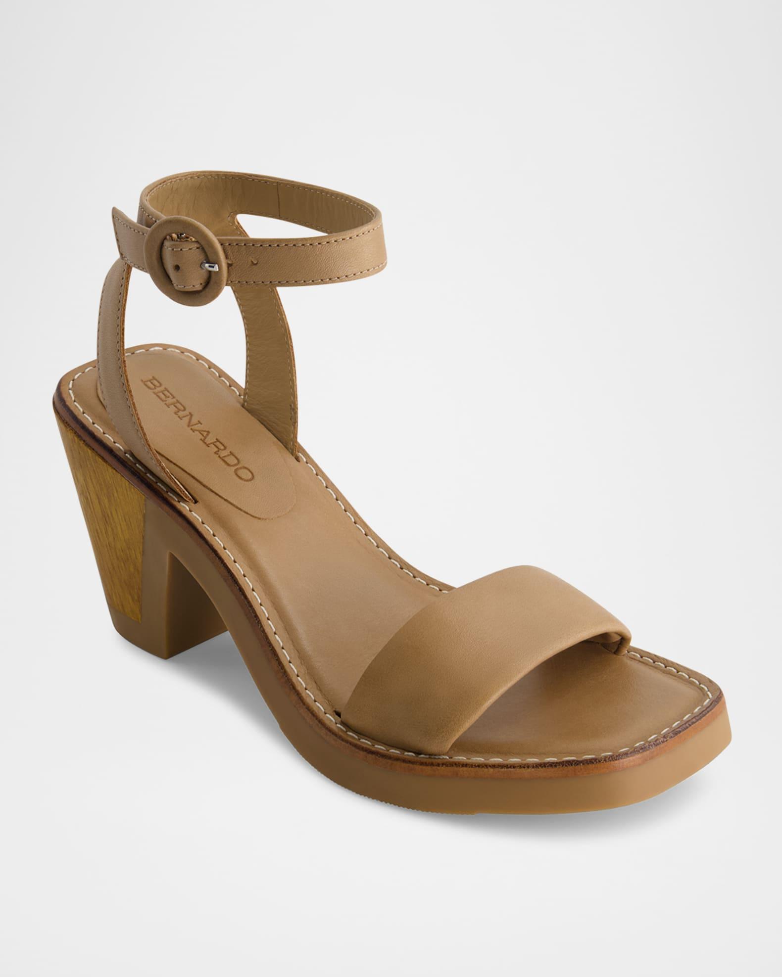 Brisi Leather Ankle-Strap Sandals Product Image