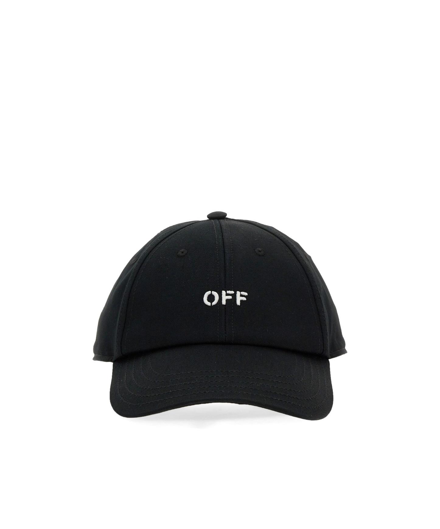 OFF-WHITE Logo-embroidered Baseball Cap With Curved Peak In Black Product Image