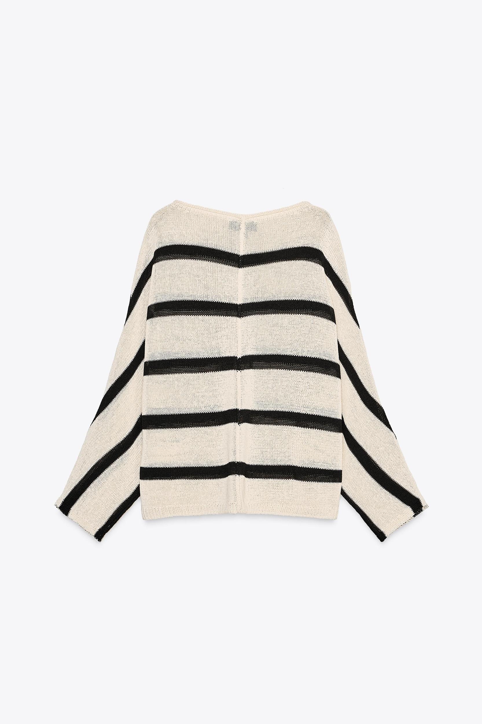 STRIPED KNIT SWEATER Product Image