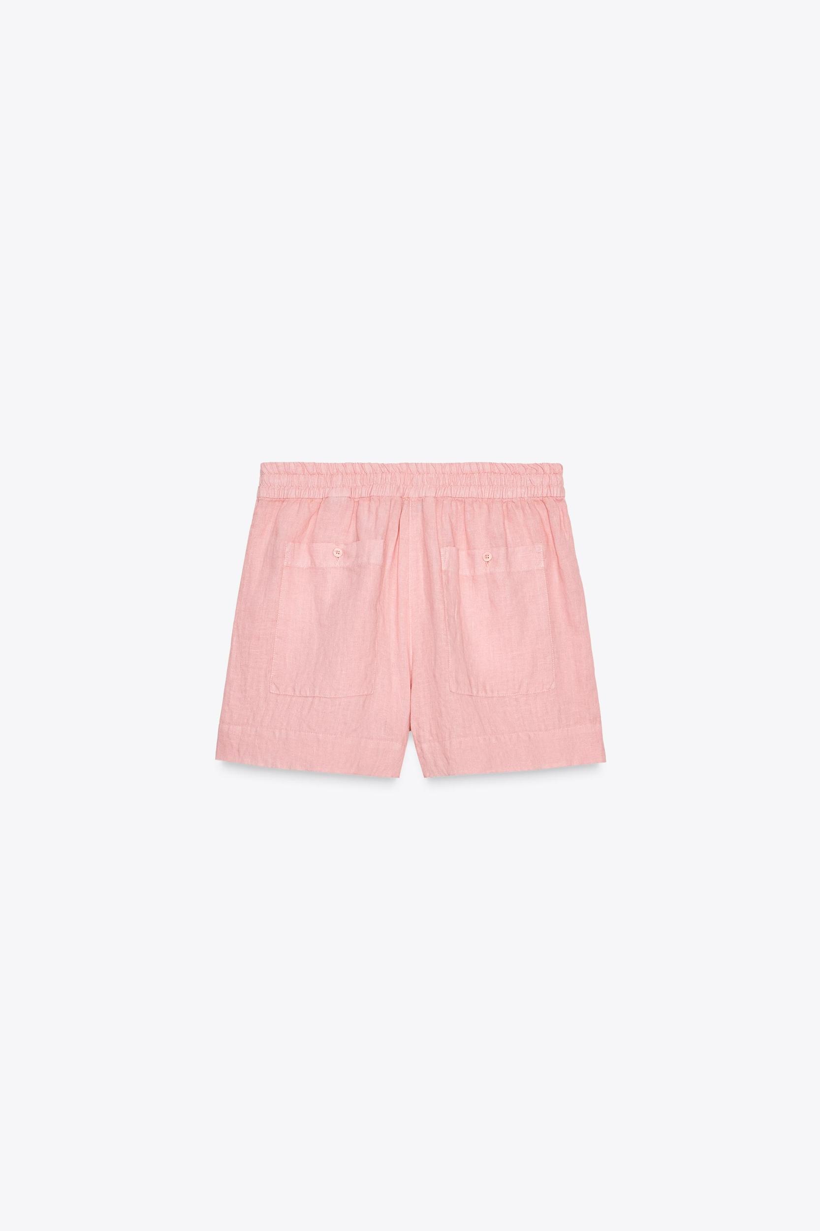 100% LINEN SHORTS ZW COLLECTION Product Image