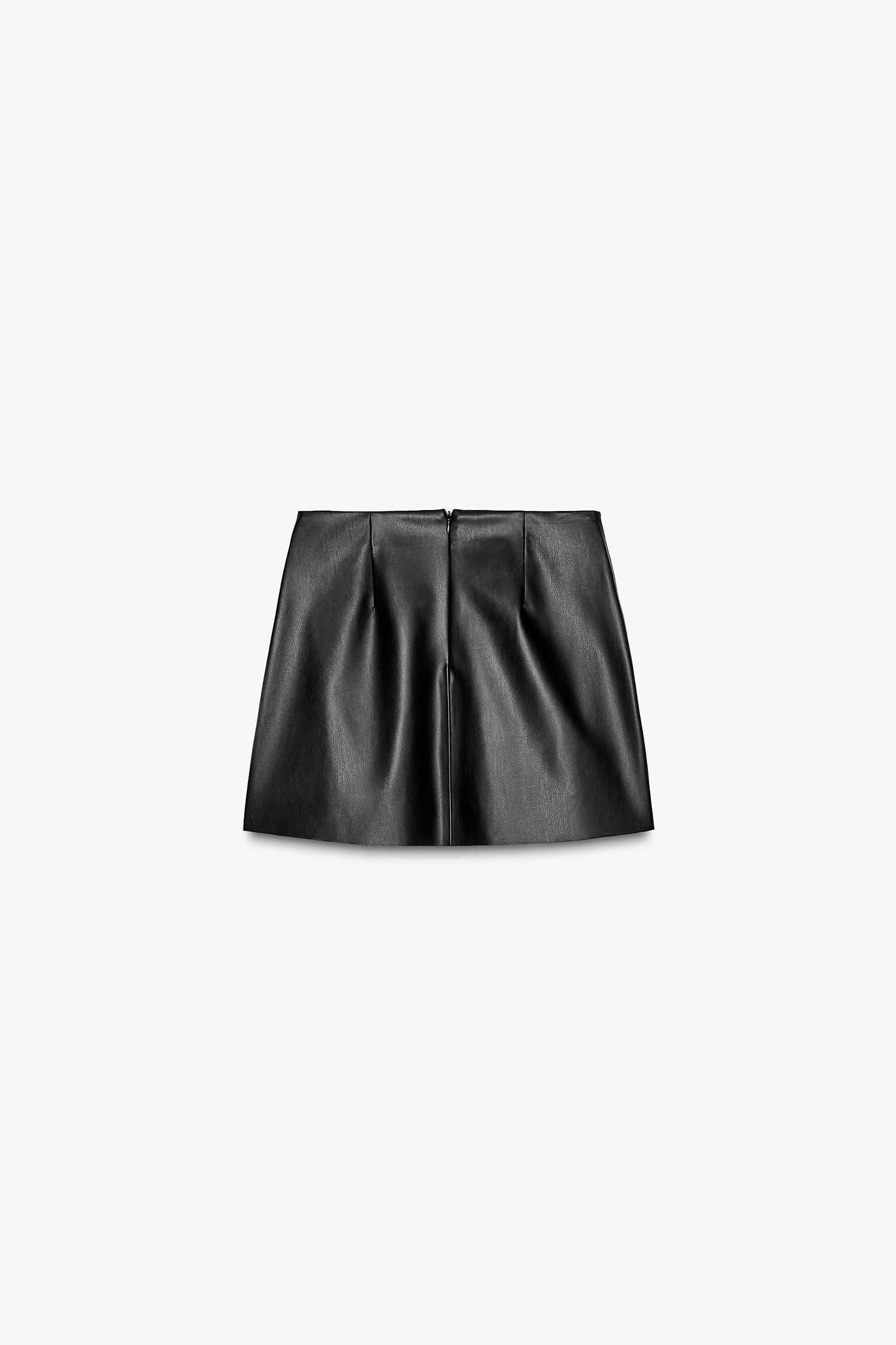 FAUX LEATHER MINI SKIRT Product Image