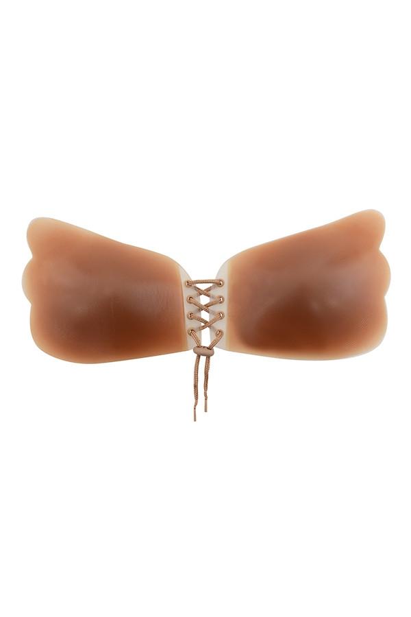  silicon push up invisible bra - caramel Product Image