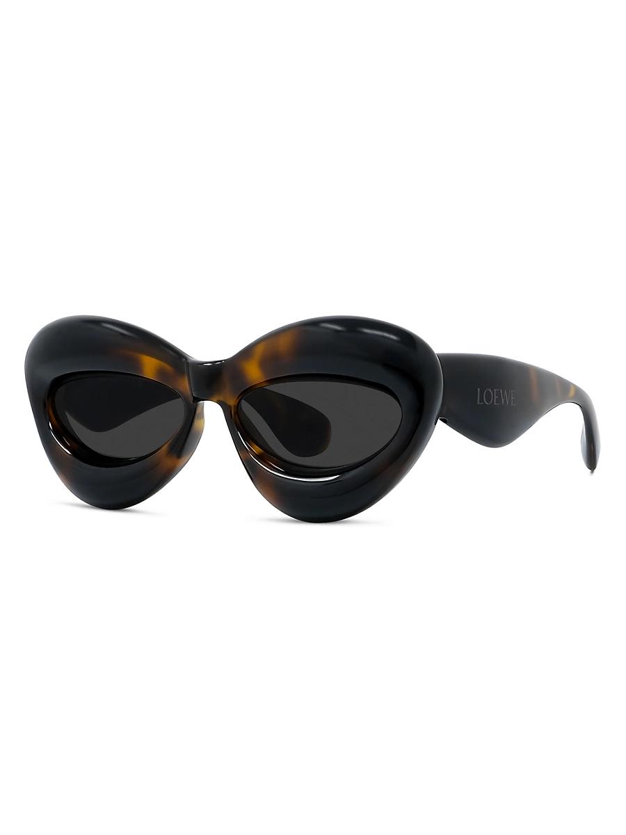 Mens 55MM Inflated Cat-Eye Sunglasses Product Image