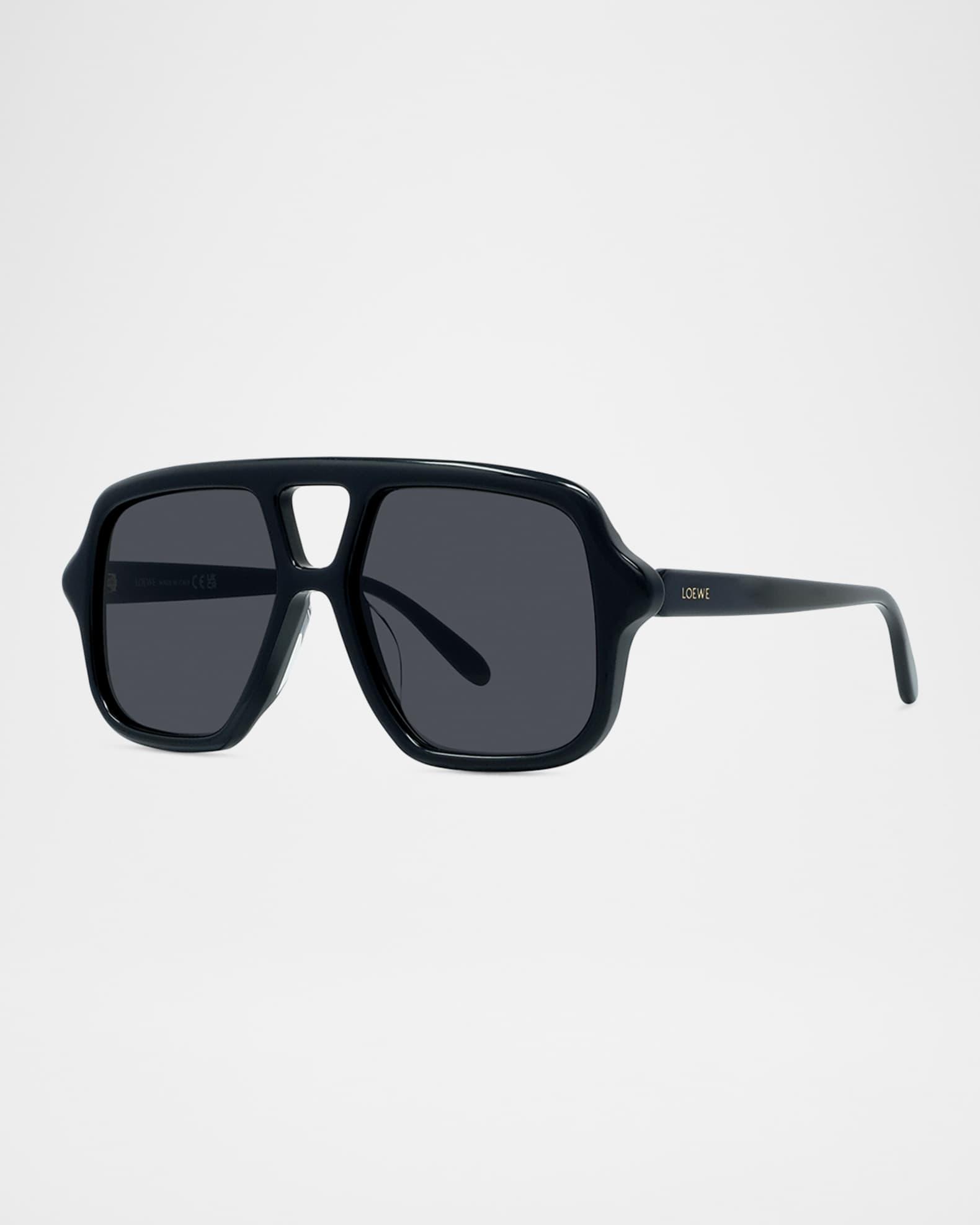 Slim Aviator Logo Sunglasses Product Image