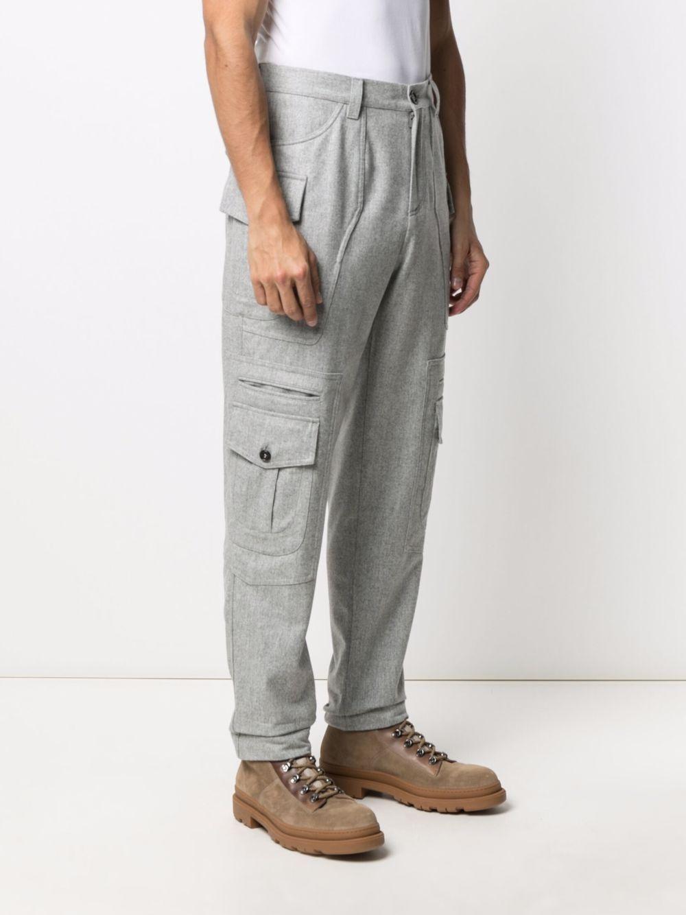 panelled straight-leg cargo trousers Product Image