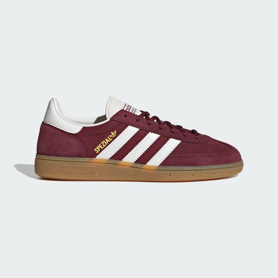 Mens adidas Handball Spezial Athletic Shoe - Shadow Red / Cloud White / Chalk White Product Image