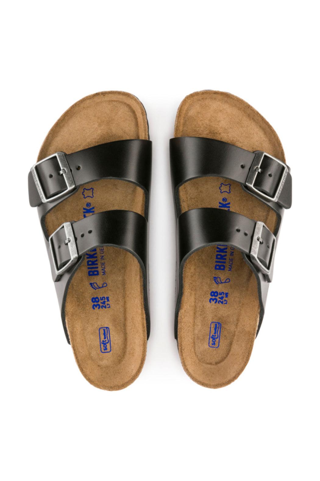 Birkenstock Arizona in Black Almafi Leather Product Image