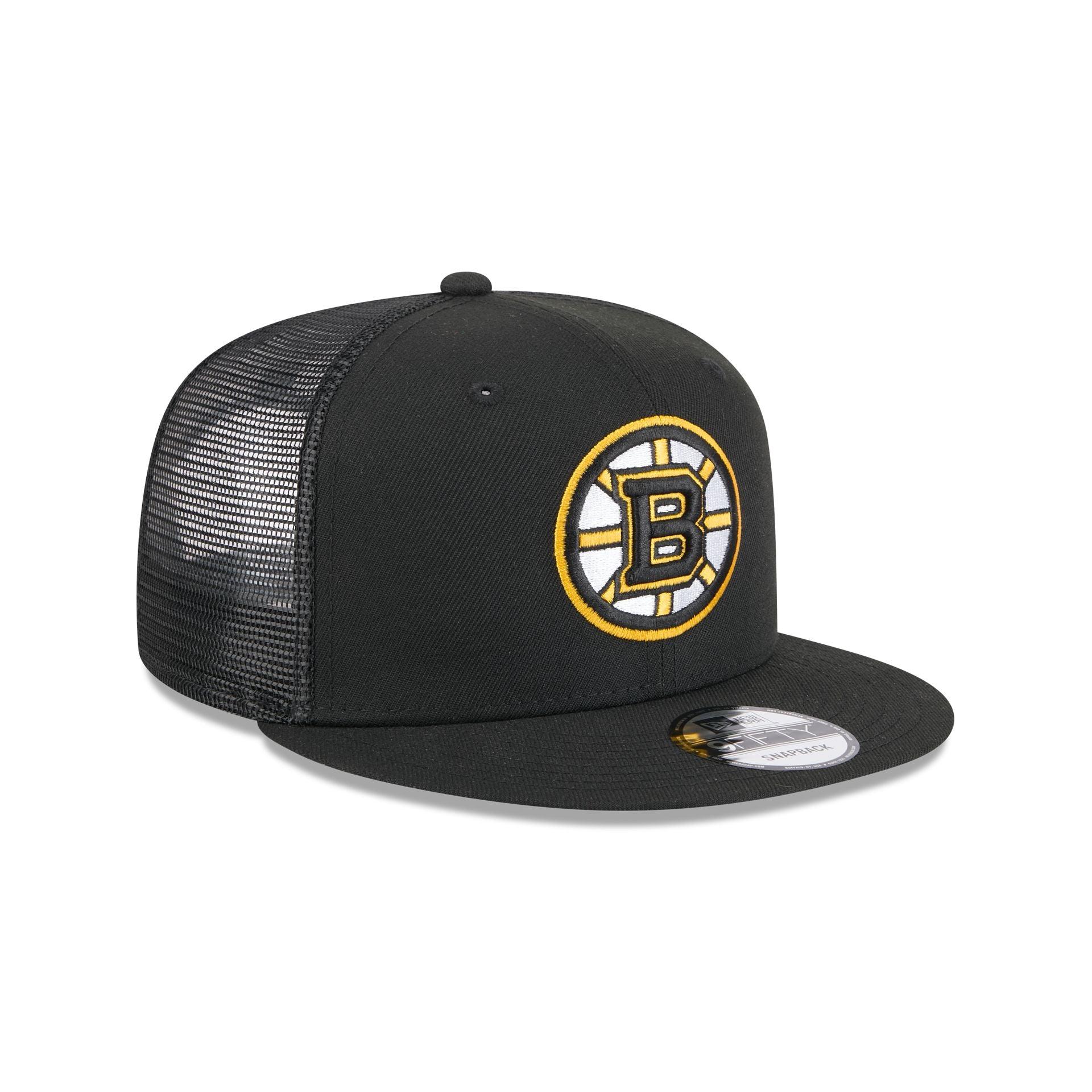 Boston Bruins Team Tag 9FIFTY Trucker Hat Male Product Image