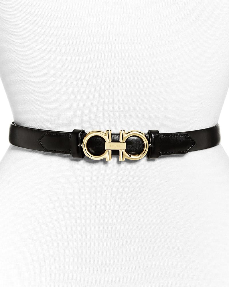 Gancini-Buckle Reversible Leather Belt Product Image