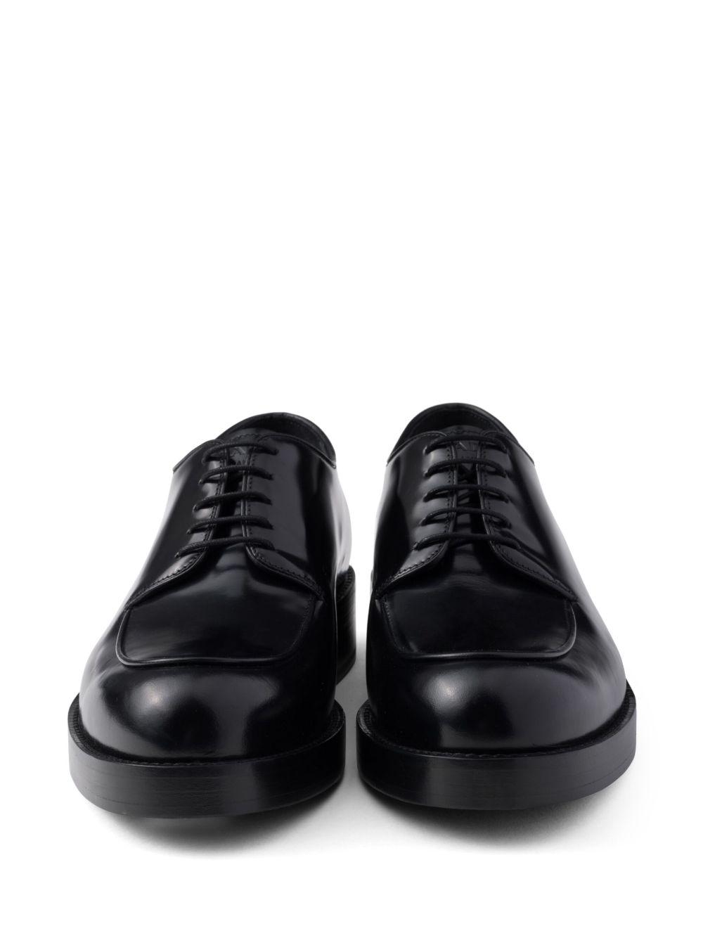 brushed leather derby shoes Product Image