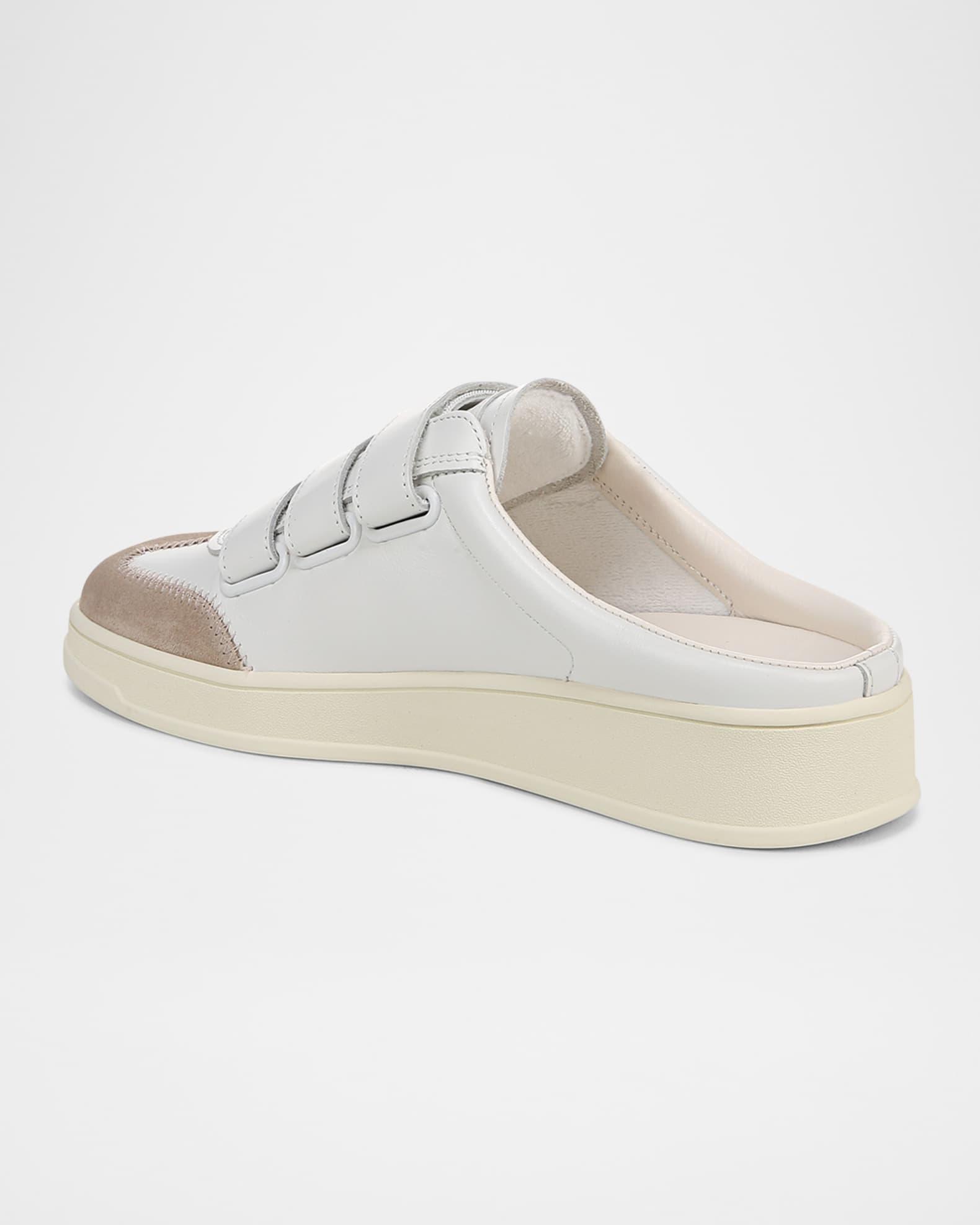 Reagan Mixed Leather Triple-Grip Mule Sneakers Product Image