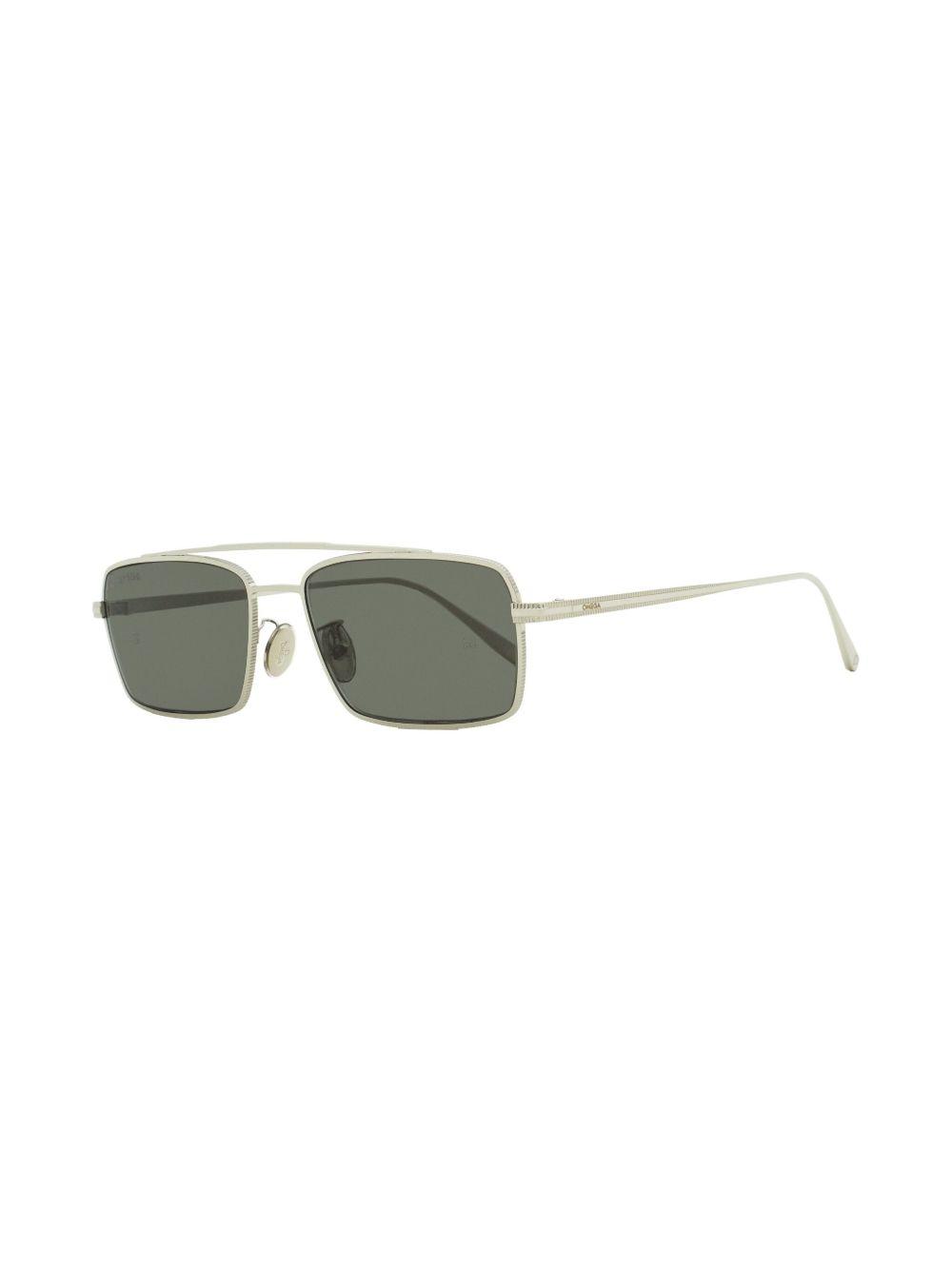 engraved-detail rectangle-frame sunglasses Product Image