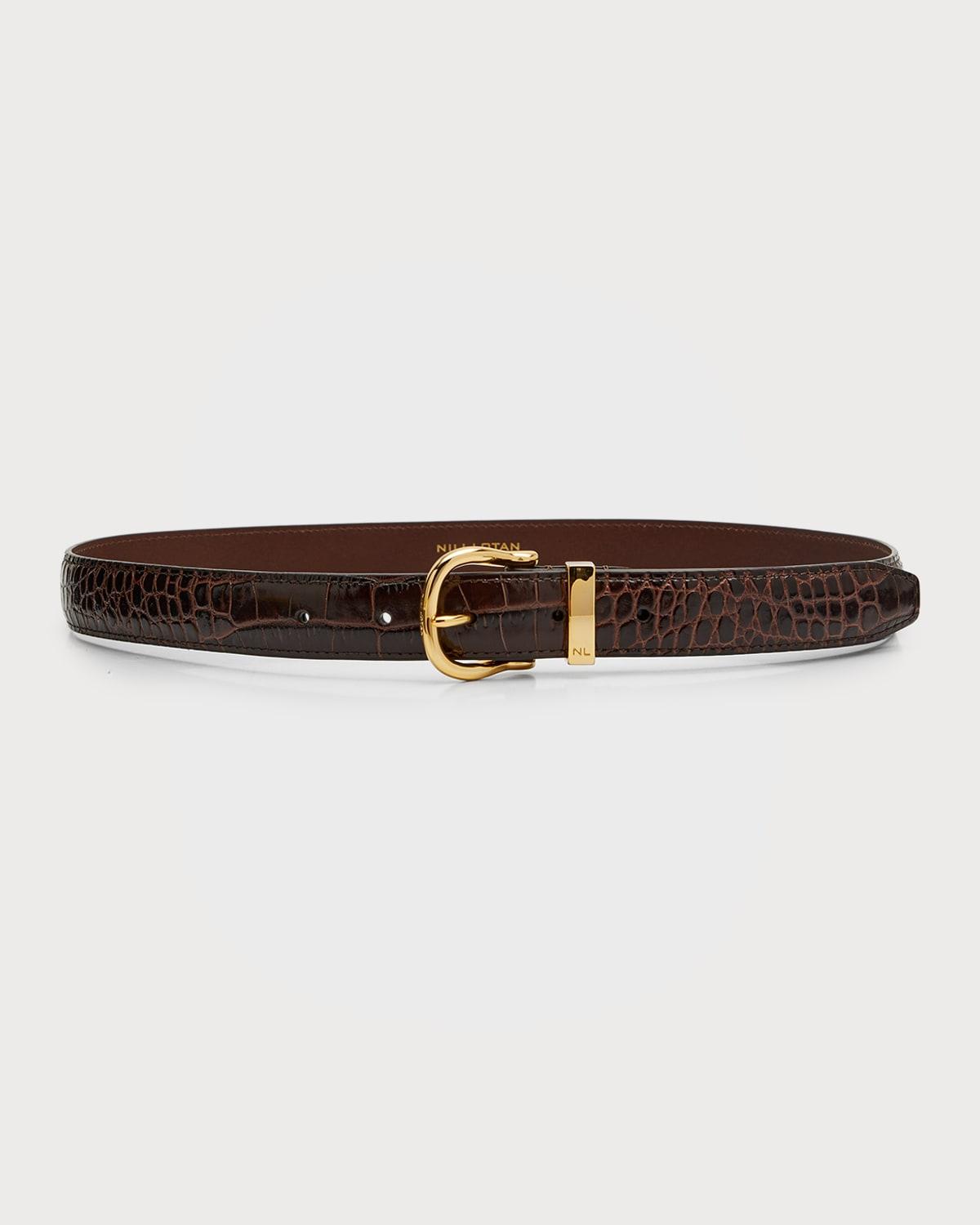 Womens Louise Slim Leather Belt Product Image