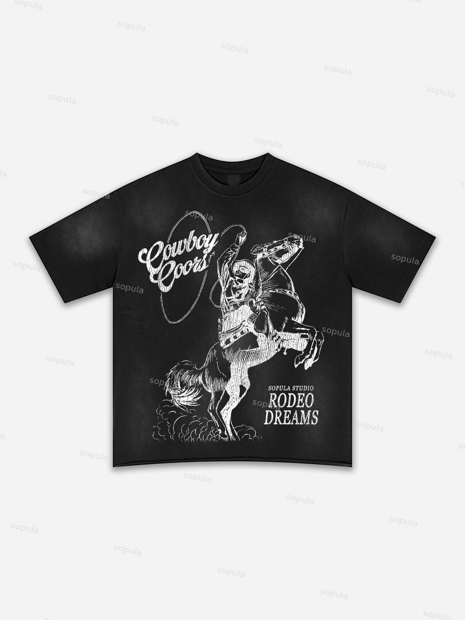 Street Goals Lip Braces Make Vintage Printed Graphic Washed T-shirt Product Image