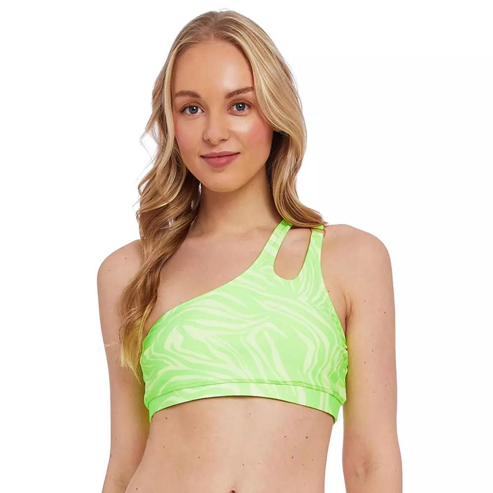 Juniors' Cyn & Luca One-Shoulder Bikini Top, Women's,  Product Image