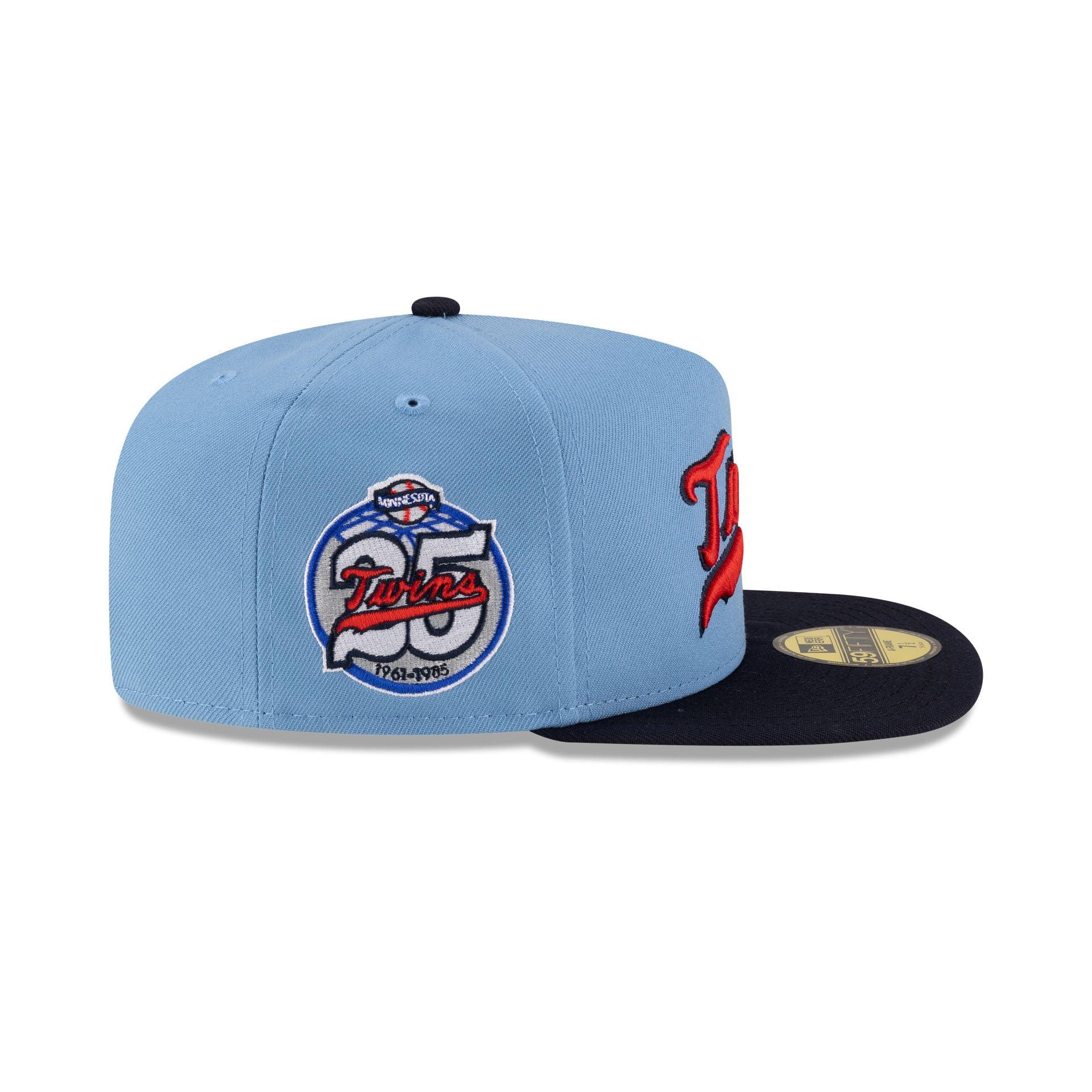 Just Caps Sky Blue Minnesota Twins 59FIFTY A-Frame Fitted Hat Male Product Image