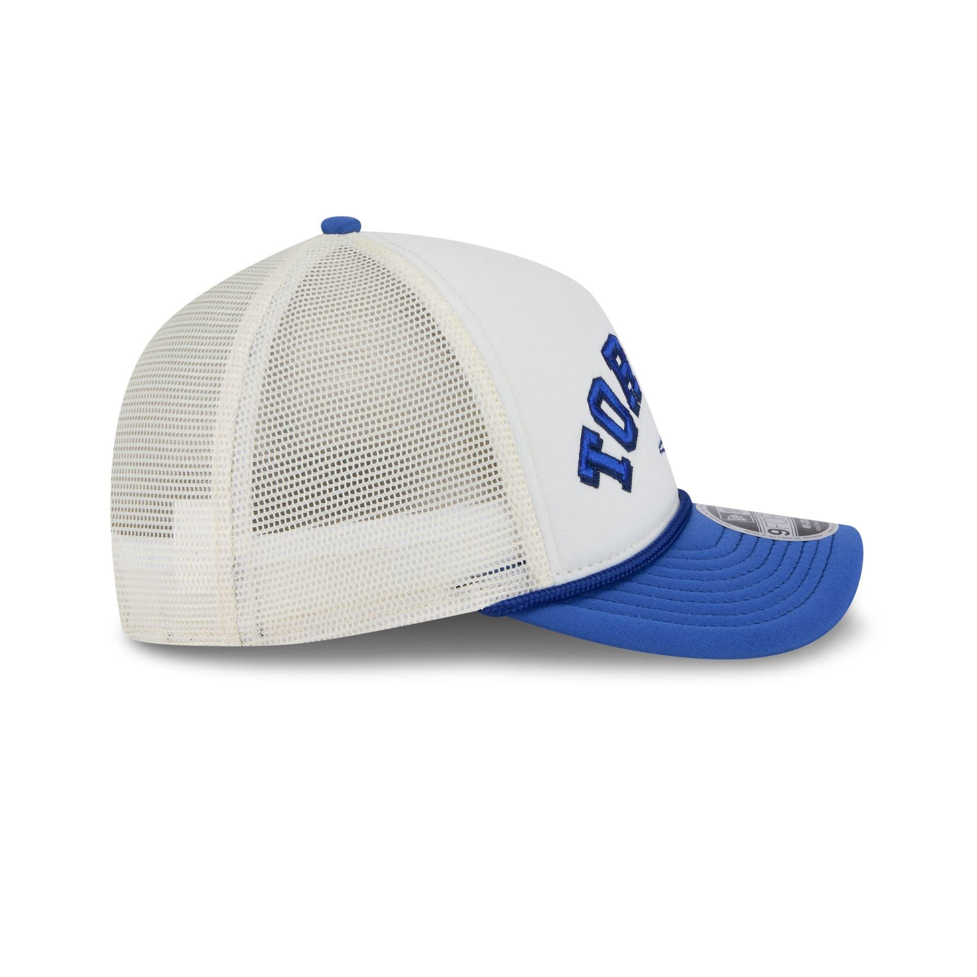 Toronto Blue Jays Chrome Arch 9FORTY M-Crown A-Frame Trucker Hat Male Product Image