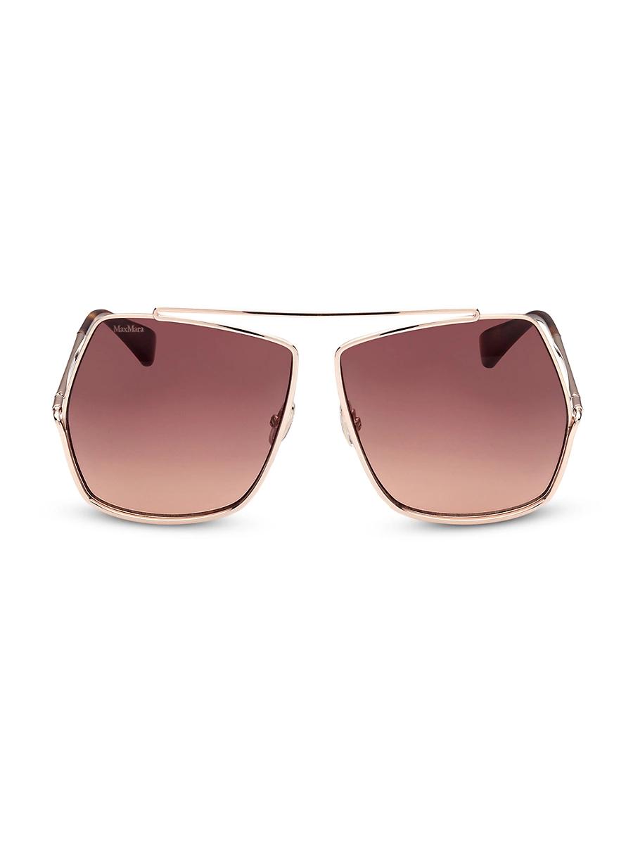 Womens 64MM Geometric Sunglasses Product Image