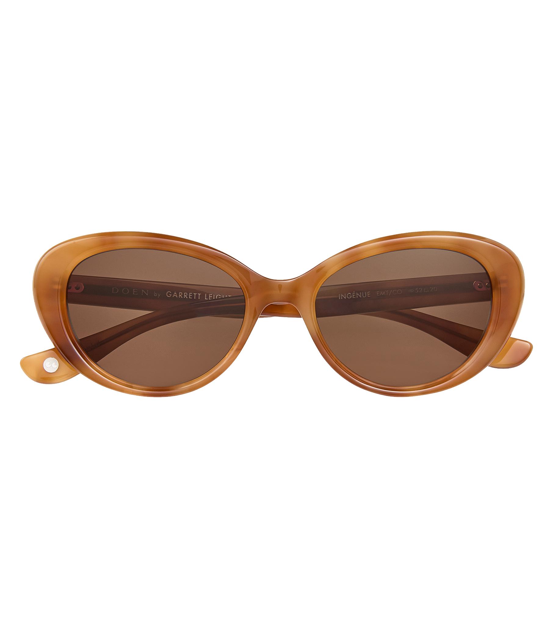 DÔEN BY GARRETT LEIGHT INGÉNUE SUNGLASSES -- EMBER TORTOISE Product Image