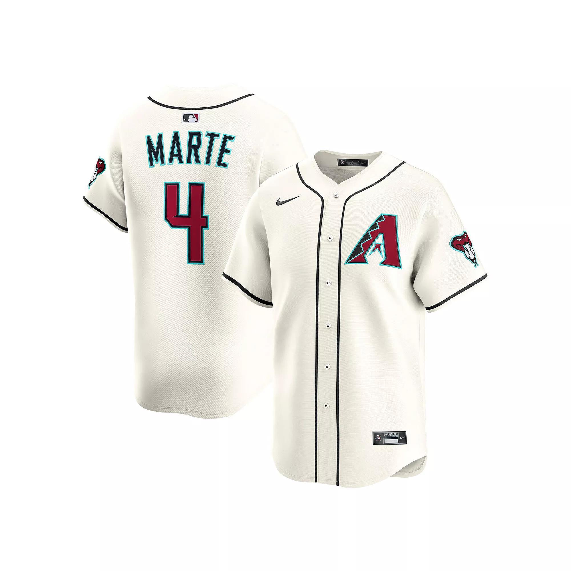 Men's Nike Ketel Marte Cream Arizona Diamondbacks Alternate Limited Player Jersey,  Product Image