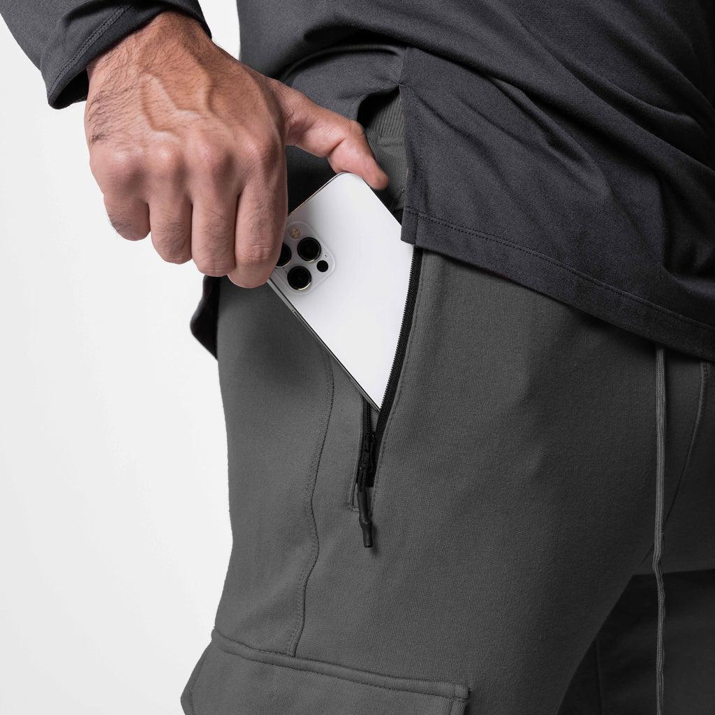 0654. Tech-Terry™ Cargo High Rib Jogger - Raven Product Image