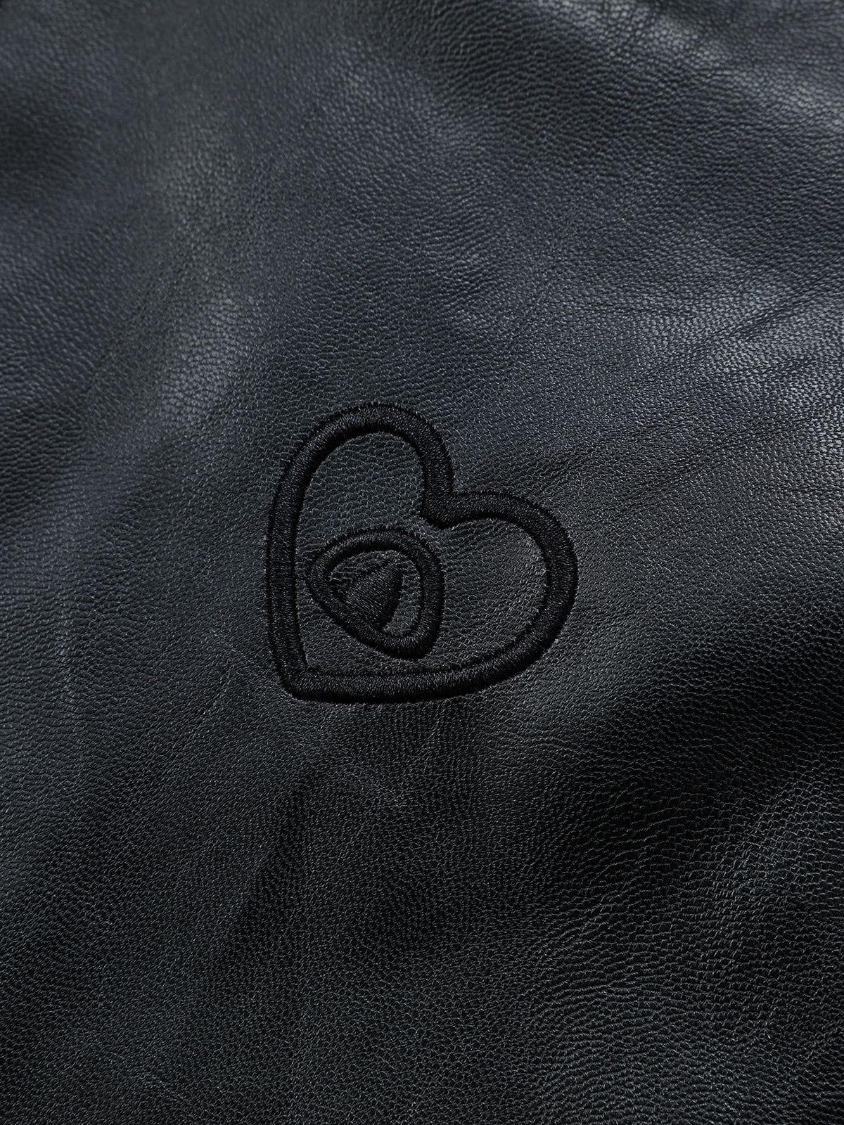 Aelfric Eden Leather Zip Up Jacket Product Image