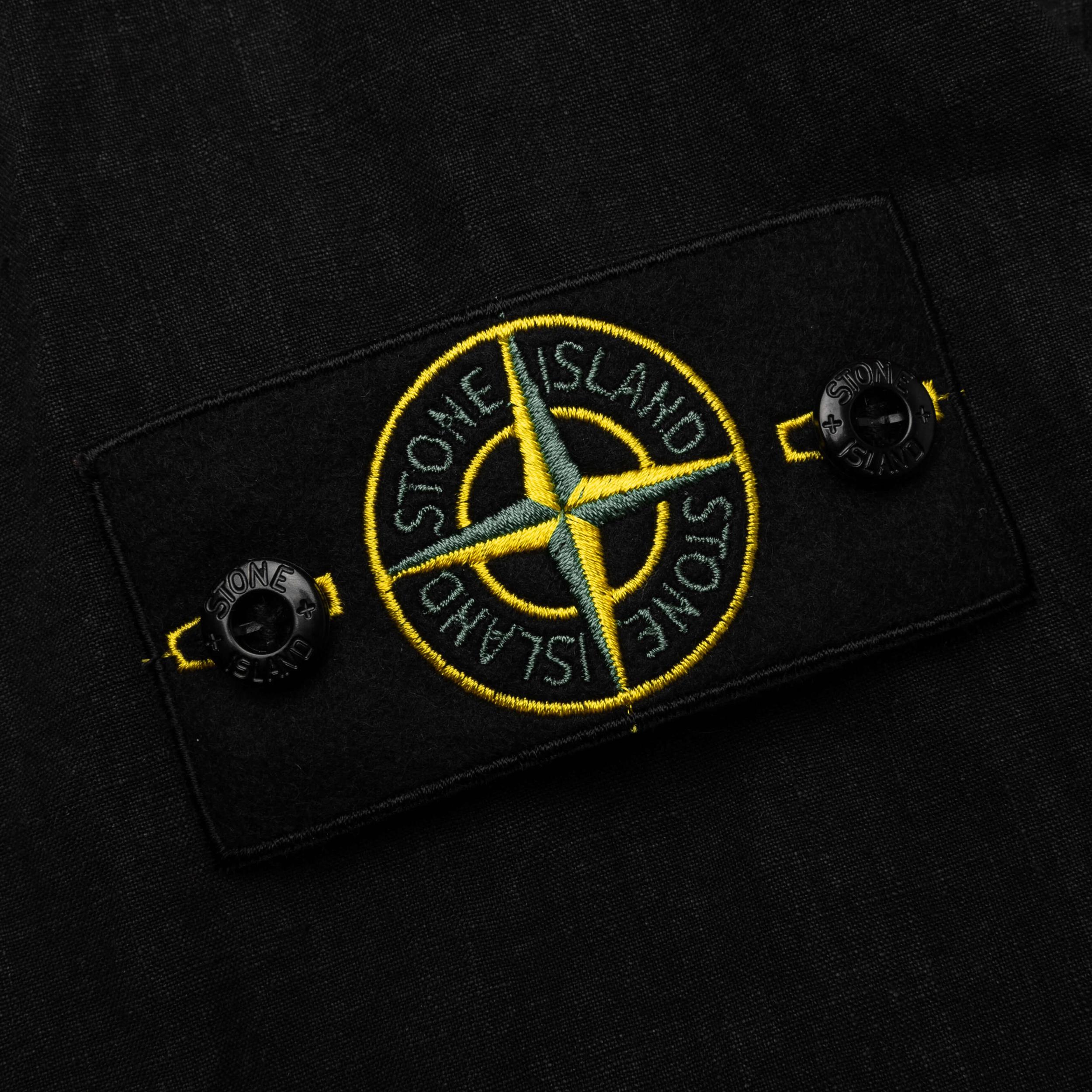 Lino Nylon Tela Field Jacket - Black Male Product Image