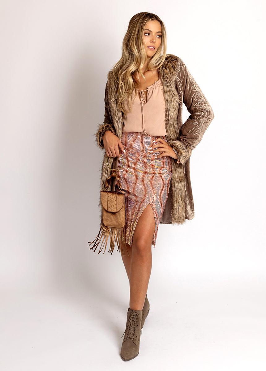 Lunah Skirt in Mermaid Pink Female Product Image