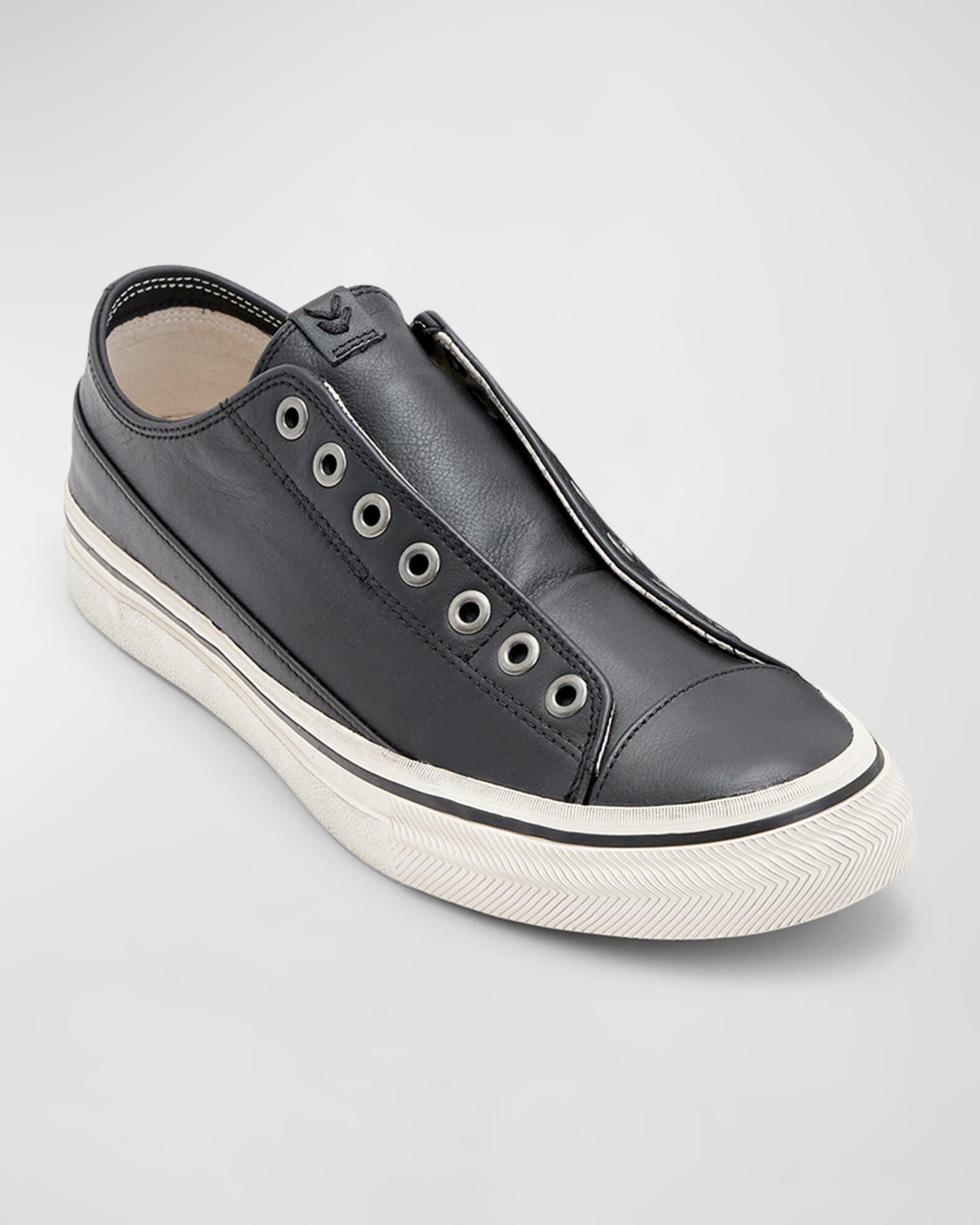 Men's Vulc Laceless Low Top Leather Shoes  Product Image