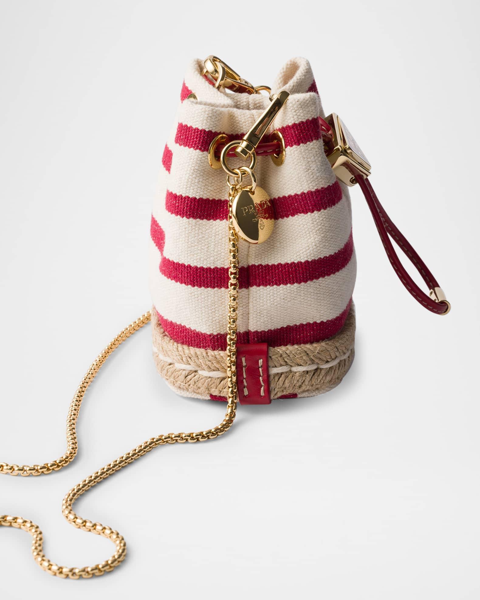 Stripe Fabric Mini-Pouch Crossbody Bag Product Image