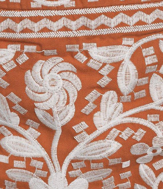 J.Marie Kennedy Floral Embroidered High Rise A-Line Mini Skirt Product Image