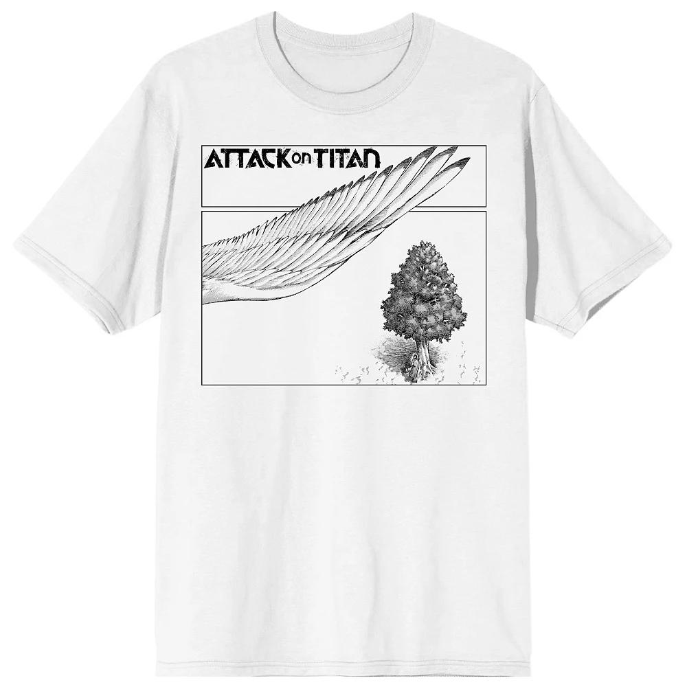 Men's Attack On Titan Graphic Tee, Size: XL, White Product Image