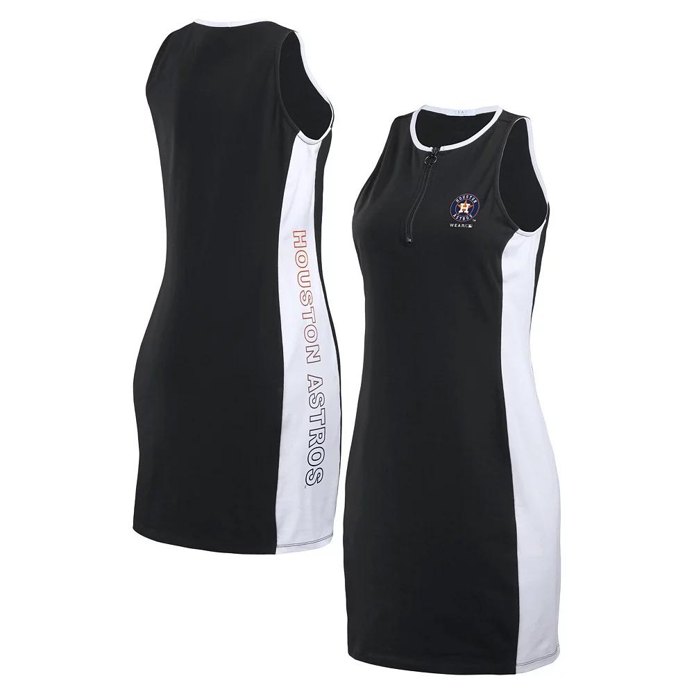 Women's WEAR by Erin Andrews Black Miami Dolphins Bodyframing Tank Dress,  Product Image