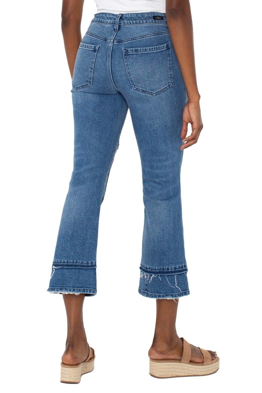 Hannah Crop Flare W Multi Seam Details 25.5" Product Image