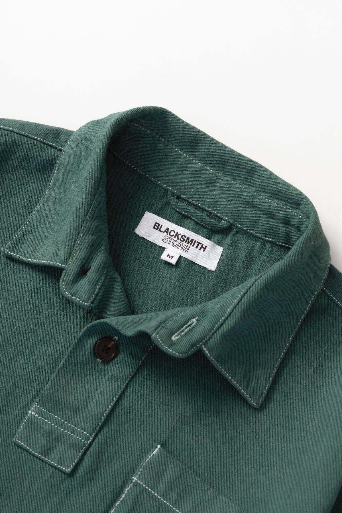 Blacksmith - Twill Two Button Popover - Evergreen Product Image