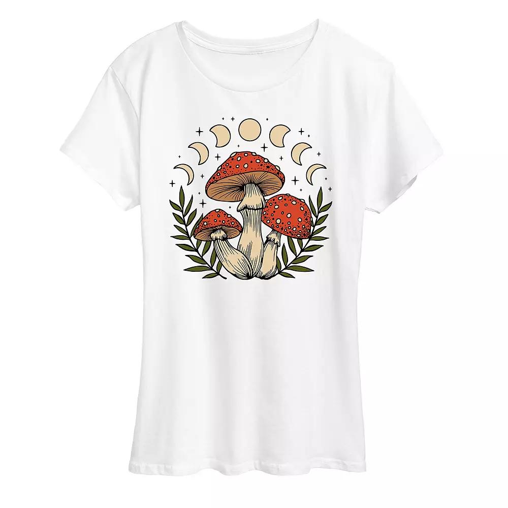 Women's Fall Mushrooms Graphic Tee, Girl's,  Product Image