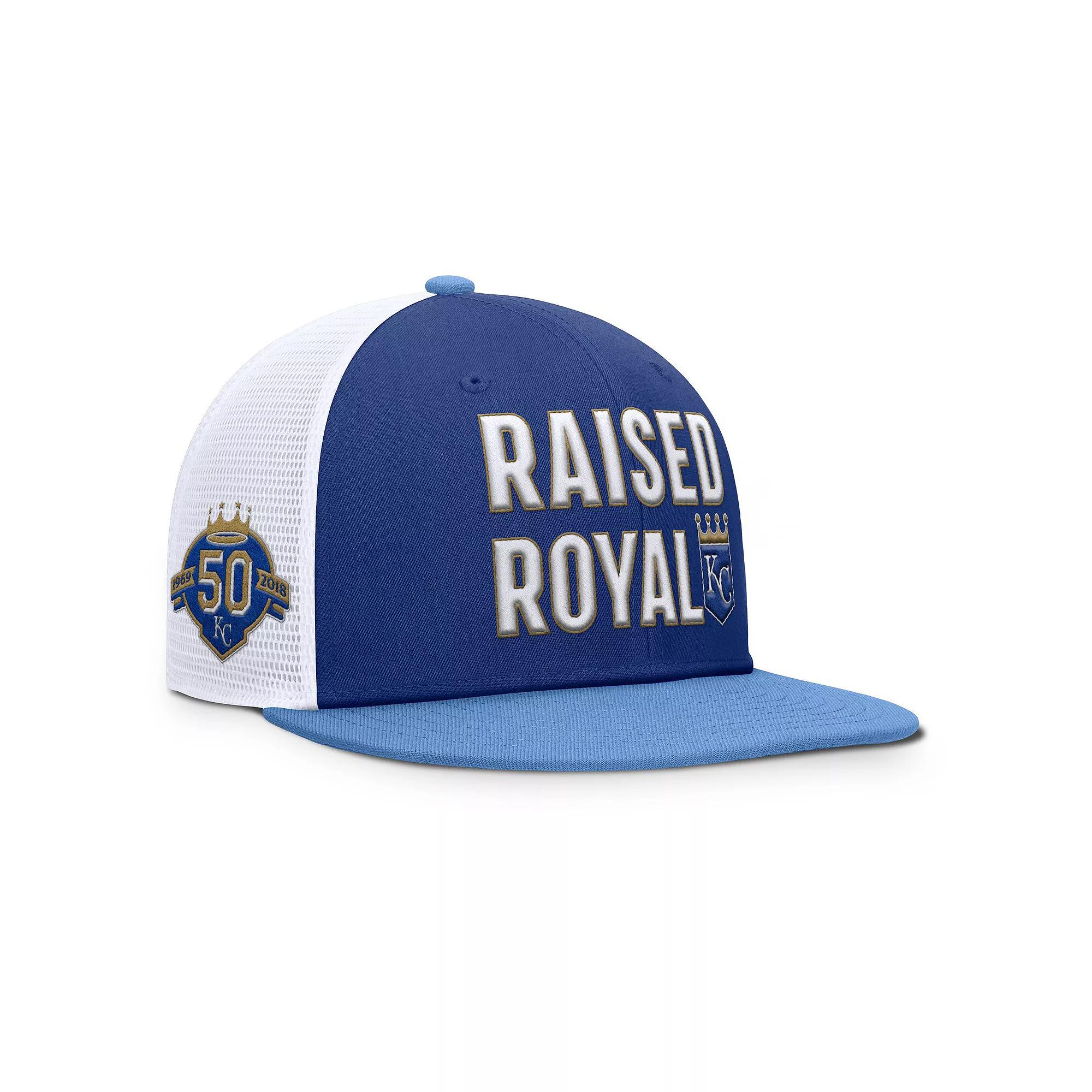 Men's Nike  Royal/Light Blue Kansas City Royals Pro Performance Trucker Snapback Hat, Size: Medium/Large Product Image