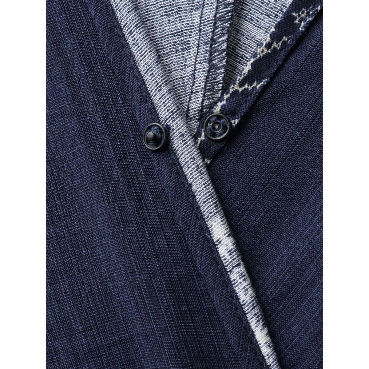 Plus Size Surplice Neck Split Side Pockets Midi Dress Midnight Women Boho Overlapping Overlap Collar Half Sleeve Curvy BloomChic 18-20/2X Product Image