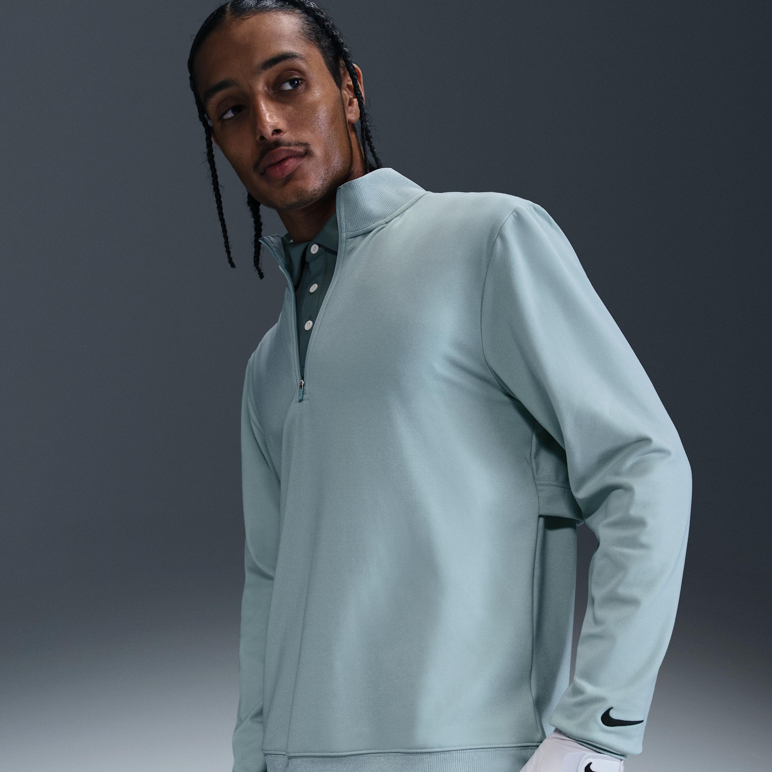 Nike Mens Tour 1/2-Zip Golf Top | FZ7522-395 Product Image