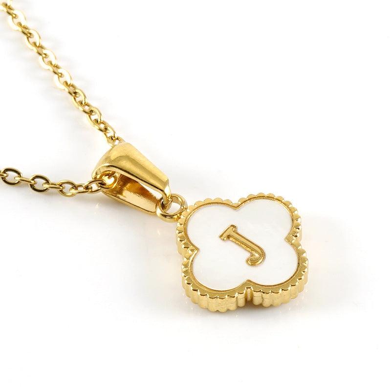 Clover Initial Necklace Product Image