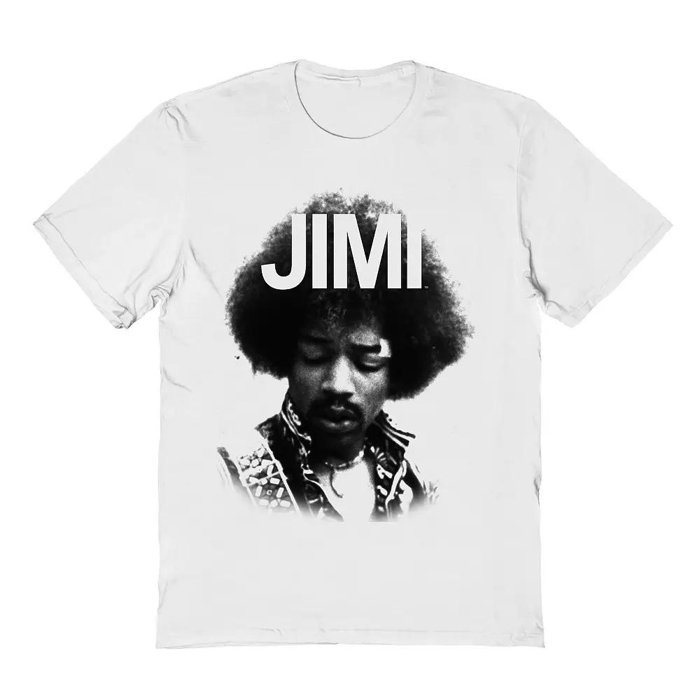 Men's Jimi Hendrix Jimi Graphic Tee, Size: Large, White Product Image
