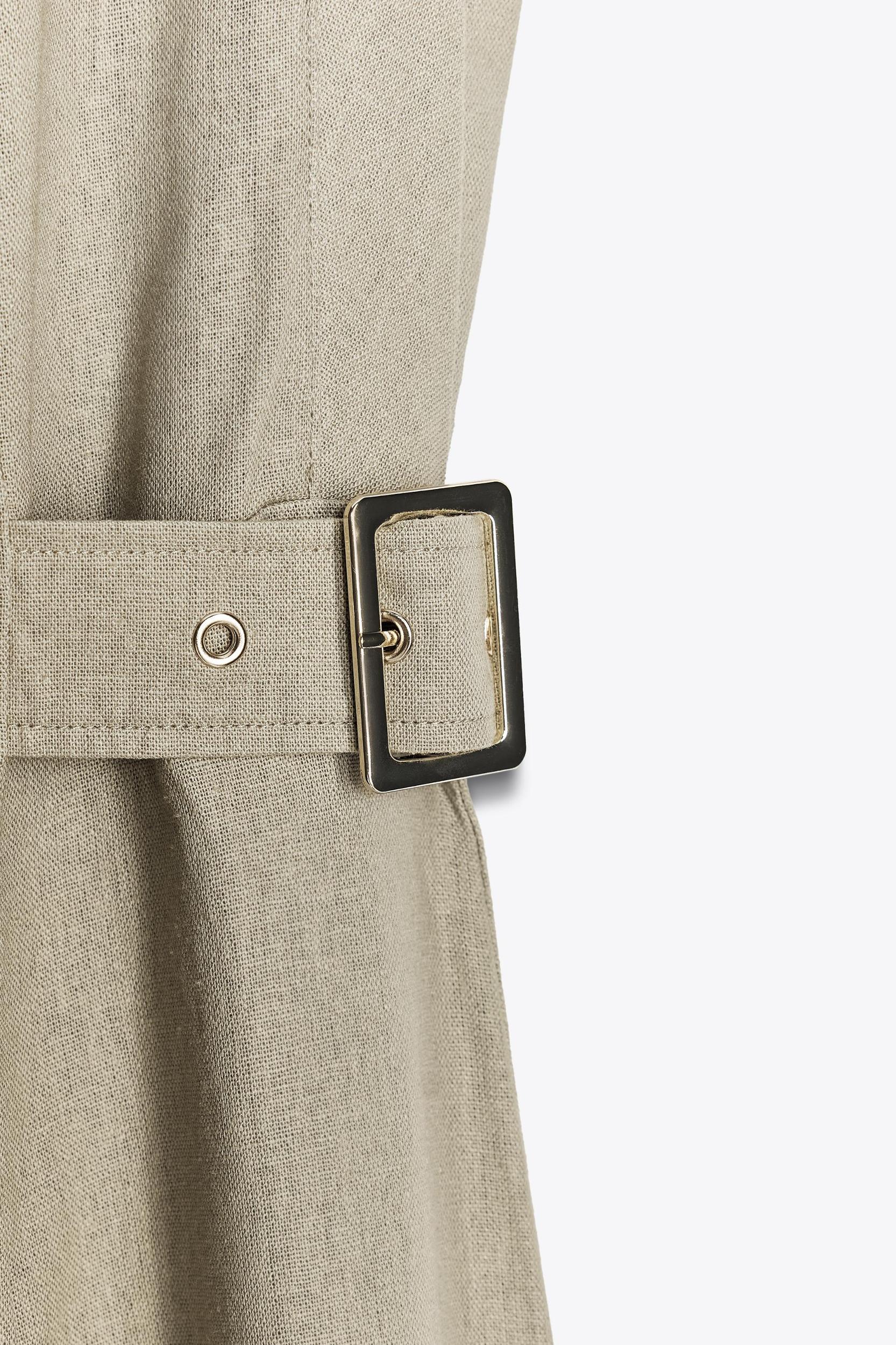 LINEN MIDI DRESS Product Image