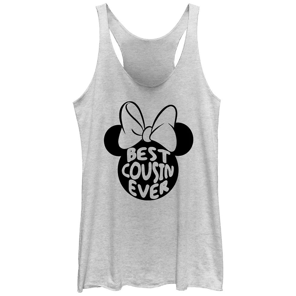 Disney's Minnie Mouse Best Cousin Ever Juniors' Racerback Tank Top, Girl's,  Product Image