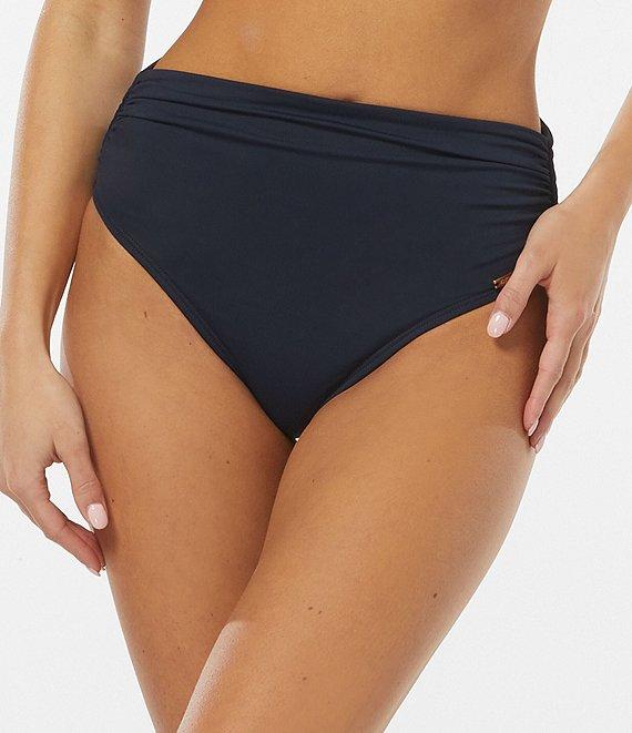 Vince Camuto Sanremo Solids Convertible High Waisted Bikini Swim Bottom Product Image