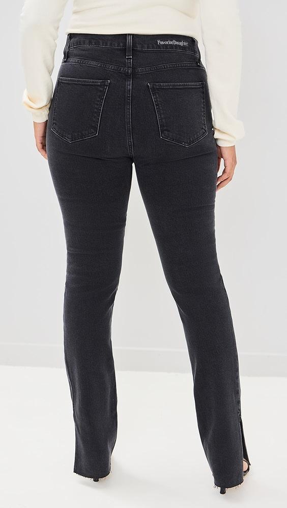 Favorite Daughter Valentina Super High Rise Tower Jeans with Slit Hem | Shopbop Product Image