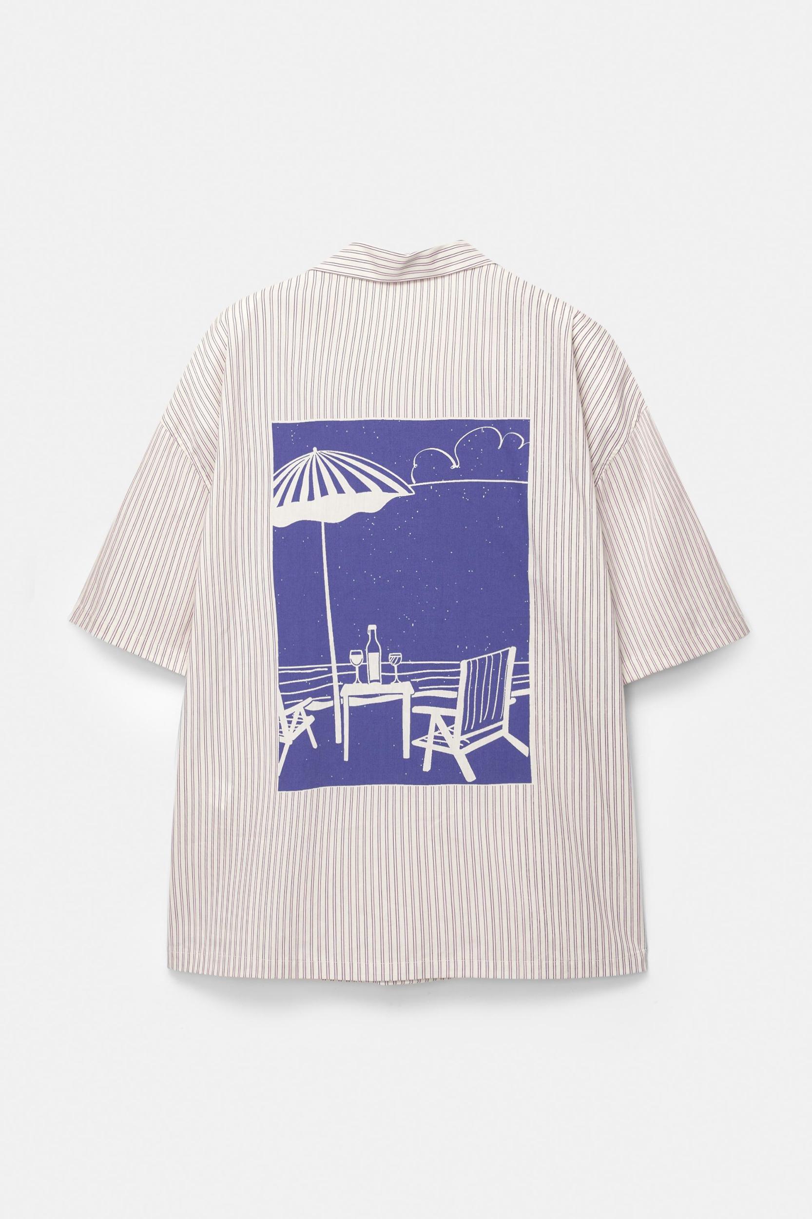 Striped short sleeve shirt Product Image