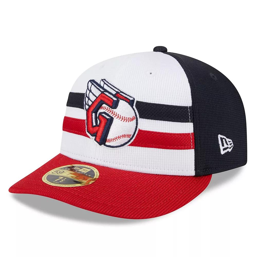Men's New Era White Cleveland Guardians 2024 Batting Practice Low Profile 59FIFTY Fitted Hat,  Product Image