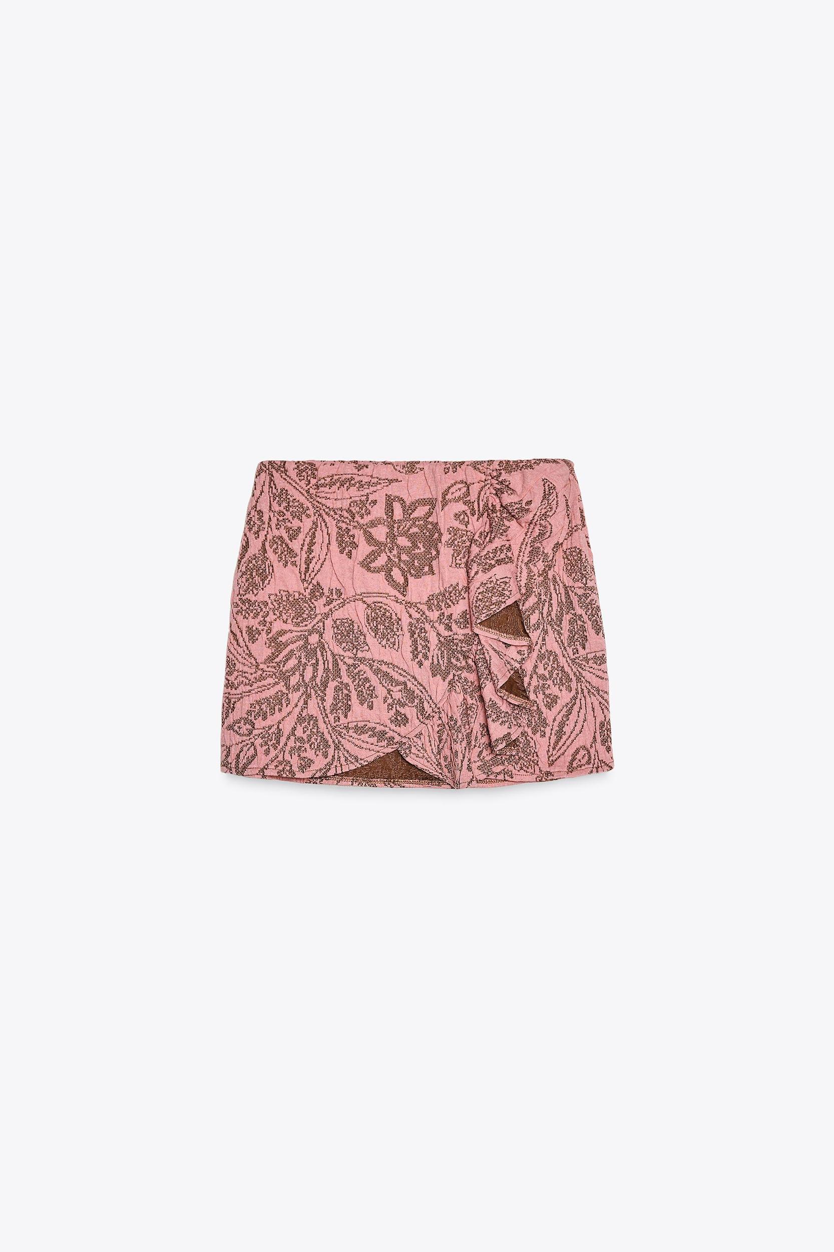 JACQUARD RUFFLE SKIRT Product Image